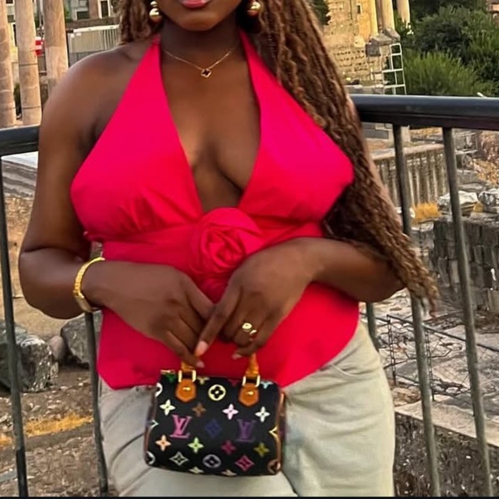Zara Vibrant Pink Halter Top